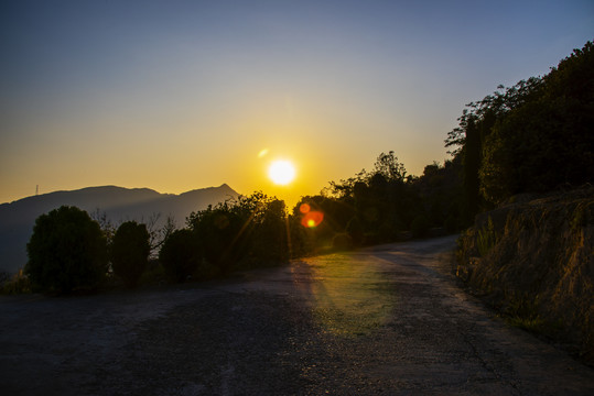 太阳落山