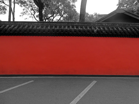红墙围墙