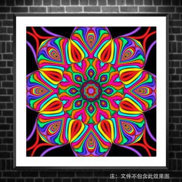 五彩抽象裝飾畫(huà)