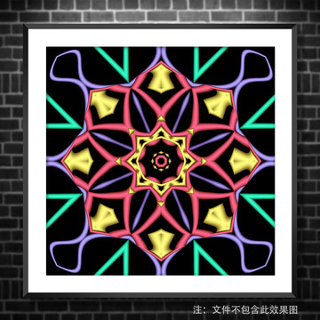 五彩抽象裝飾畫