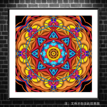 彩色裝飾畫