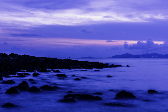 海岸暮色