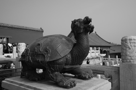 故宫铜龟雕像