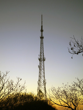 清晨的电视塔