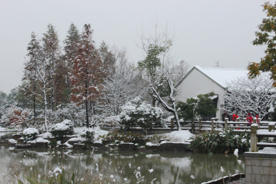 雪景的山庄