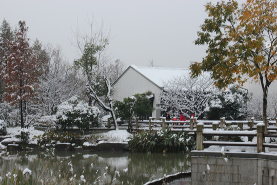 雪景的山庄