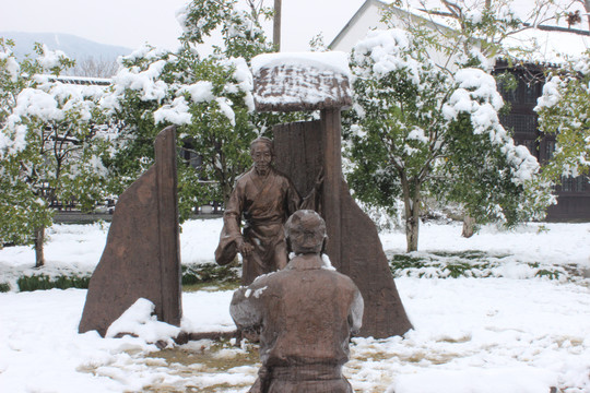 雪景的山庄