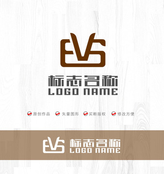 EVS字母logo