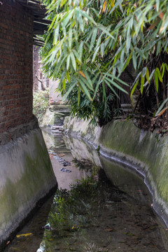 屋后的水沟