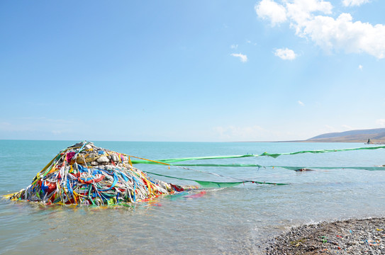 青海湖玛尼堆