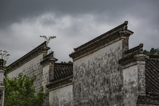 査济徽派建筑马头墙