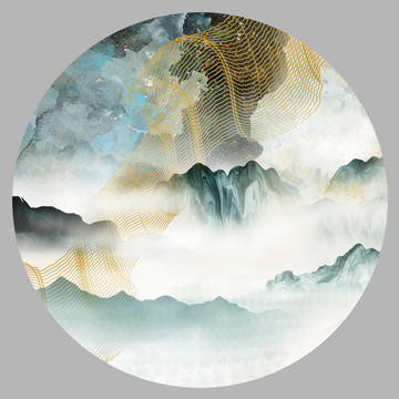 抽象山水畫