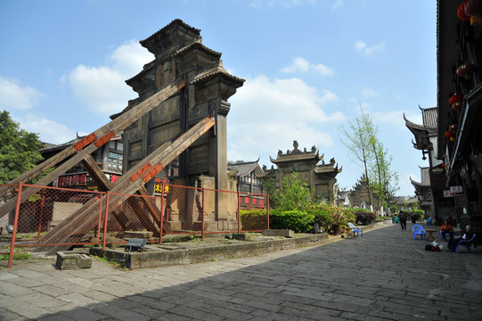 古村落牌坊街古牌楼古牌坊