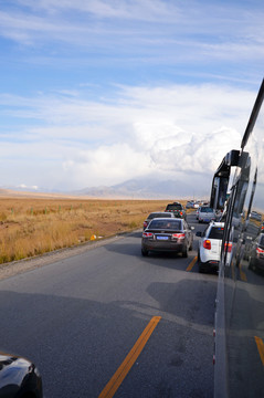 青藏公路堵车