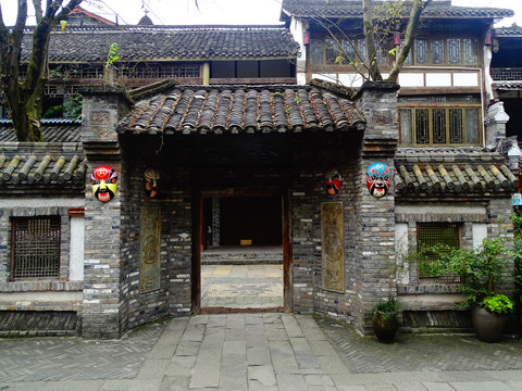 中式大門