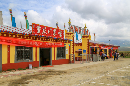 青海共和倒淌河景区