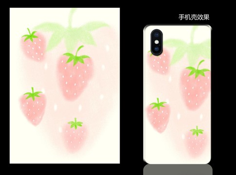 草莓手机壳