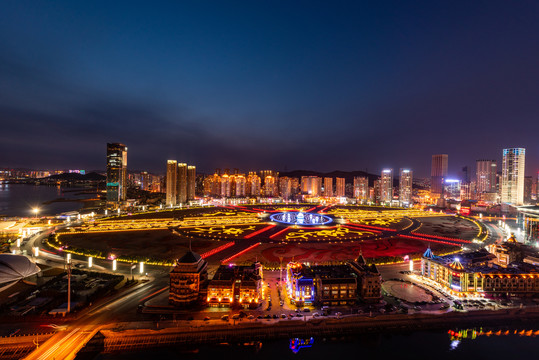 城市夜景大连风光