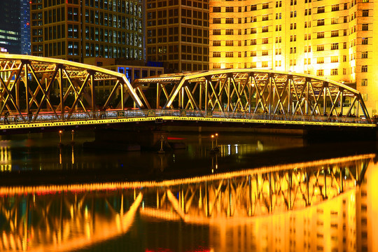 上海外白渡桥夜景