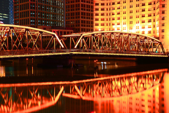 上海外白渡桥夜景