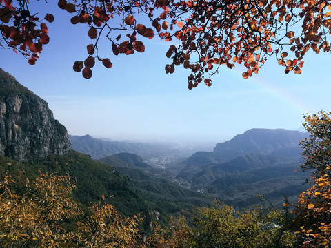 秋天山景