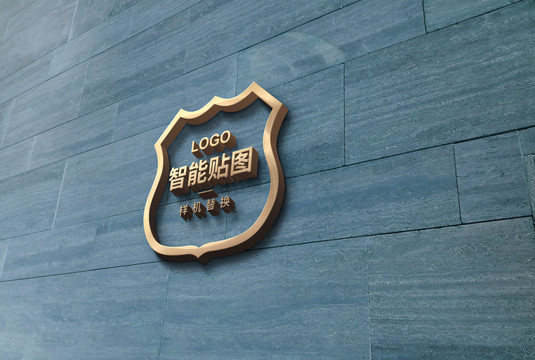 高档logo智能贴图样机