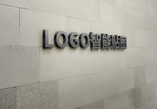 高档logo智能贴图样机