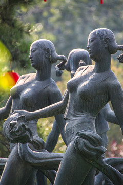 雕塑大秧歌