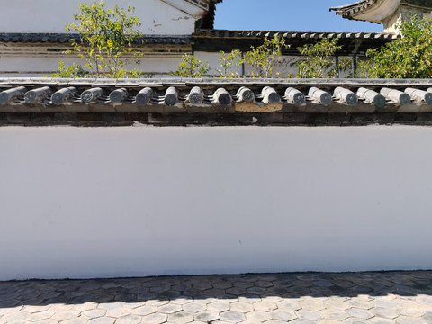 中式古建围墙