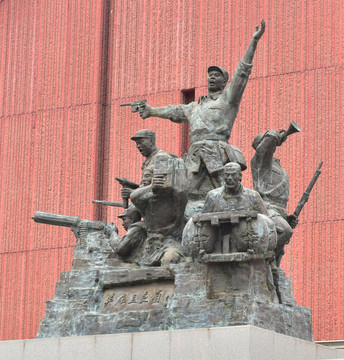 孟良崮战役雕塑