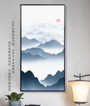 酒店水墨壁畫