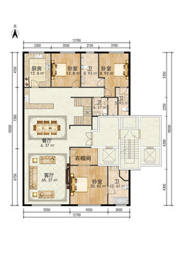 彩色户型图售楼部户型图