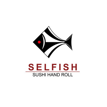具有原始社會風格的魚圖標