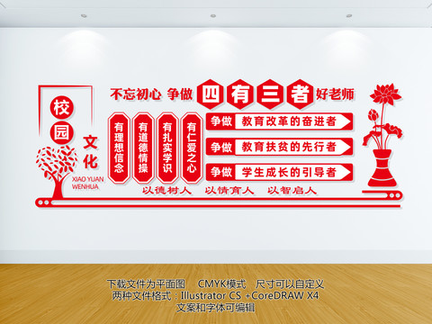 師德師風(fēng)文化墻