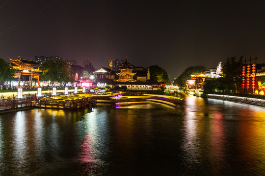 南京秦淮河夜景