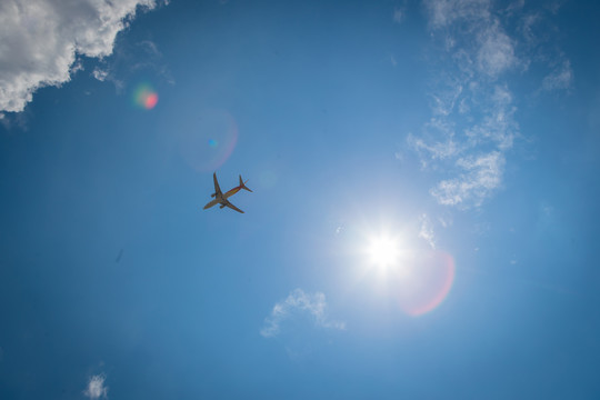 天空中飞机