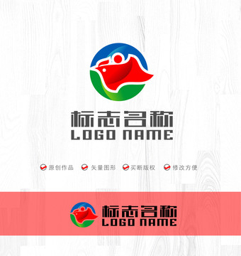 飞鸟人旗标志logo