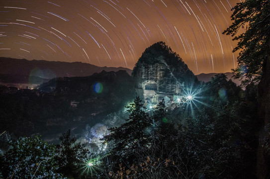 麦积山星轨