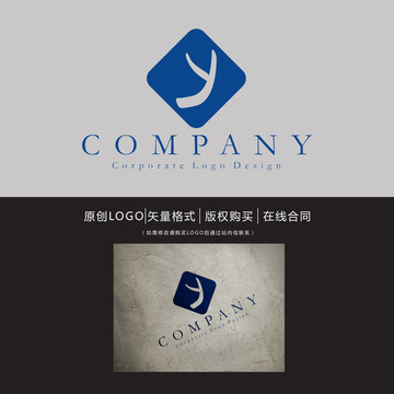 Y字母logo
