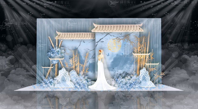 藍(lán)色新中式婚禮