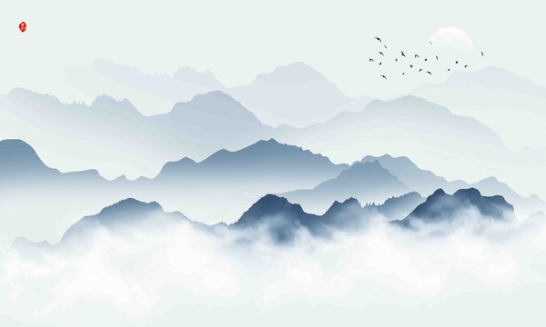 意境山水裝飾畫