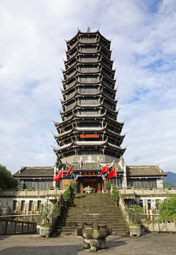 四川都江堰财神塔