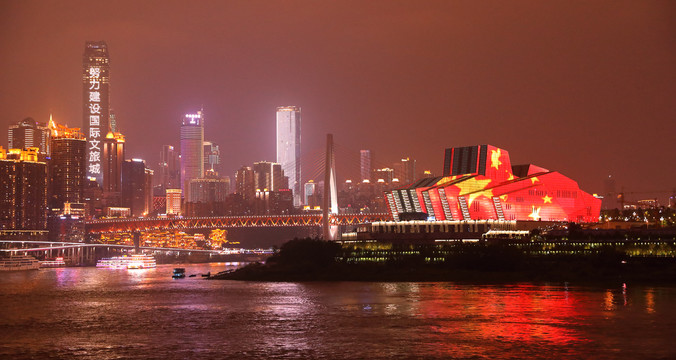 重庆两江夜景