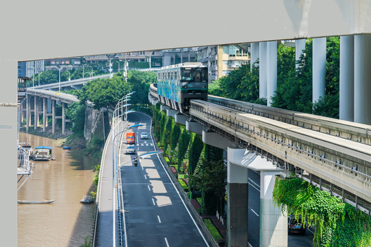 重庆城市交通公路与轻轨