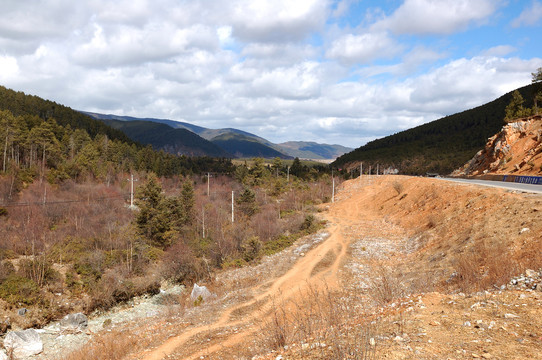 香格里拉沿途风光