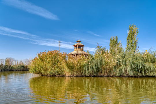 博斯腾湖大河口景区