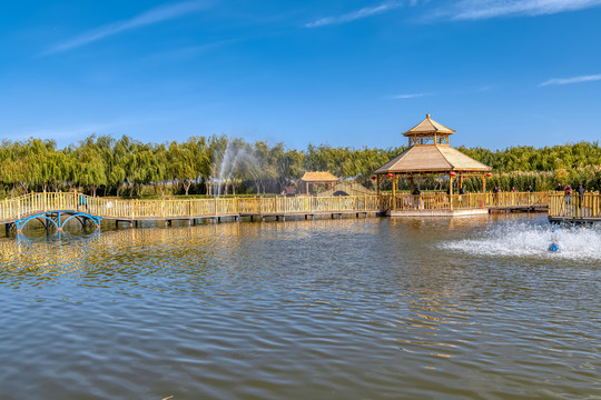 博斯腾湖大河口景区