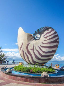 三亚西岛海螺雕塑