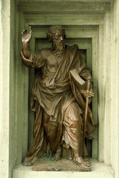 耶稣十二个门徒雕像