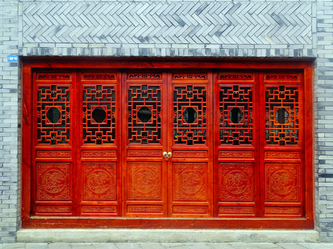 中式门扇